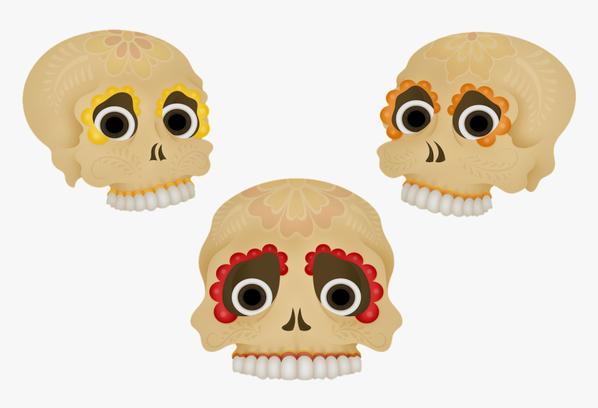 Sugar Skull Skull Tattoo Free Photo - Calavera De Azucar Png, Transparent Png