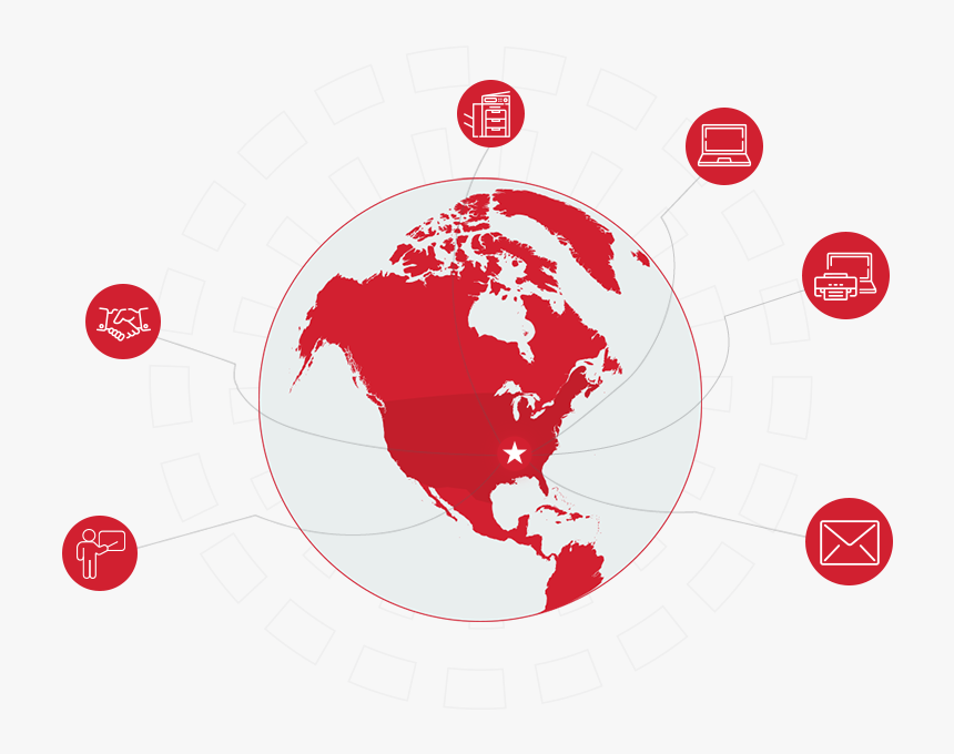 Xmc Globe - North America Map Free, HD Png Download