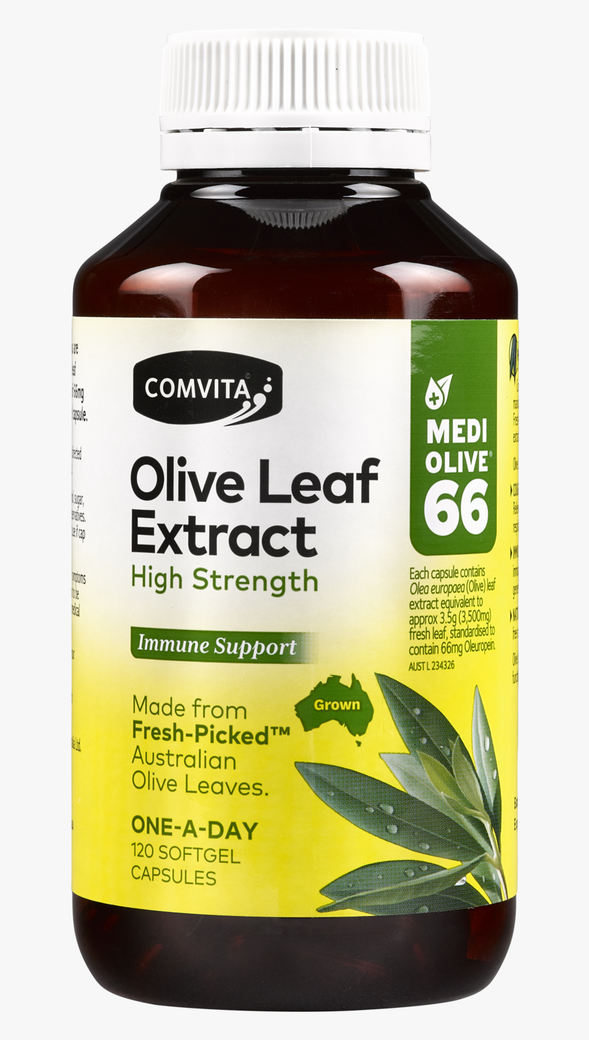 Comvita Olive Leaf Extract Capsule, HD Png Download