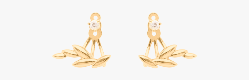 Olive Leaf Ear Jackets - Jacket Earrings Mejuri, HD Png Download