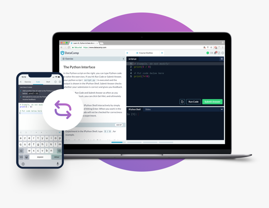 Sync Your Learning Progress On Desktop And Mobile - Output Device, HD Png Download