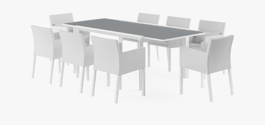 Malibu Extendable 8 Seater Outdoor Dining Set - Kitchen & Dining Room Table, HD Png Download