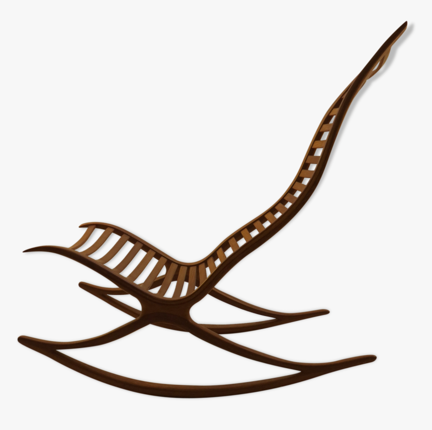 1970s Hand Produced Oak Wishbone Rocking Chair By Robin - Chair, HD Png Download