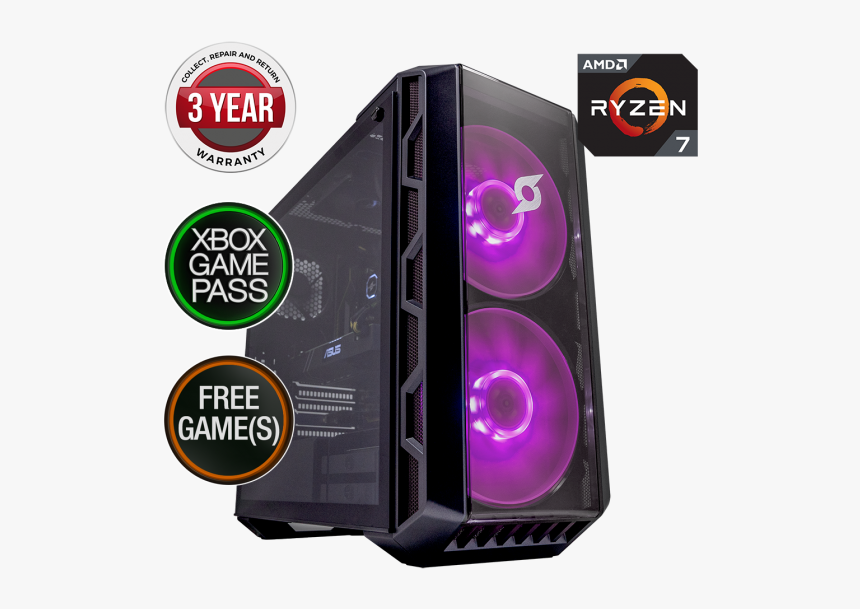 Ryzen 5 3600x Pc, HD Png Download