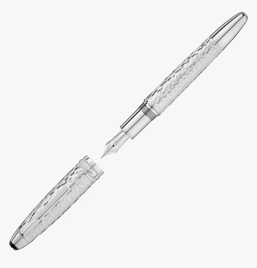 Meisterstã¼ck Martelã© Sterling Silver Fountain Pen - Montblanc Meisterstuck Martele Sterling Silver Roller, HD Png Download