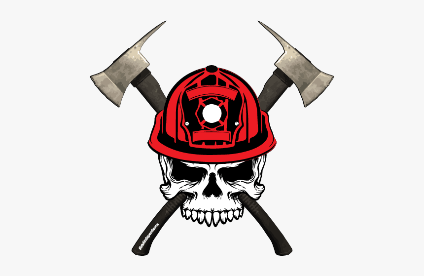 Firefighter Skull Png, Transparent Png