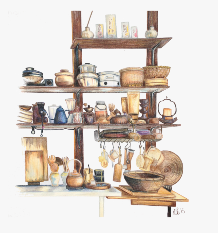 Japanesekitchen1 - Shelf, HD Png Download