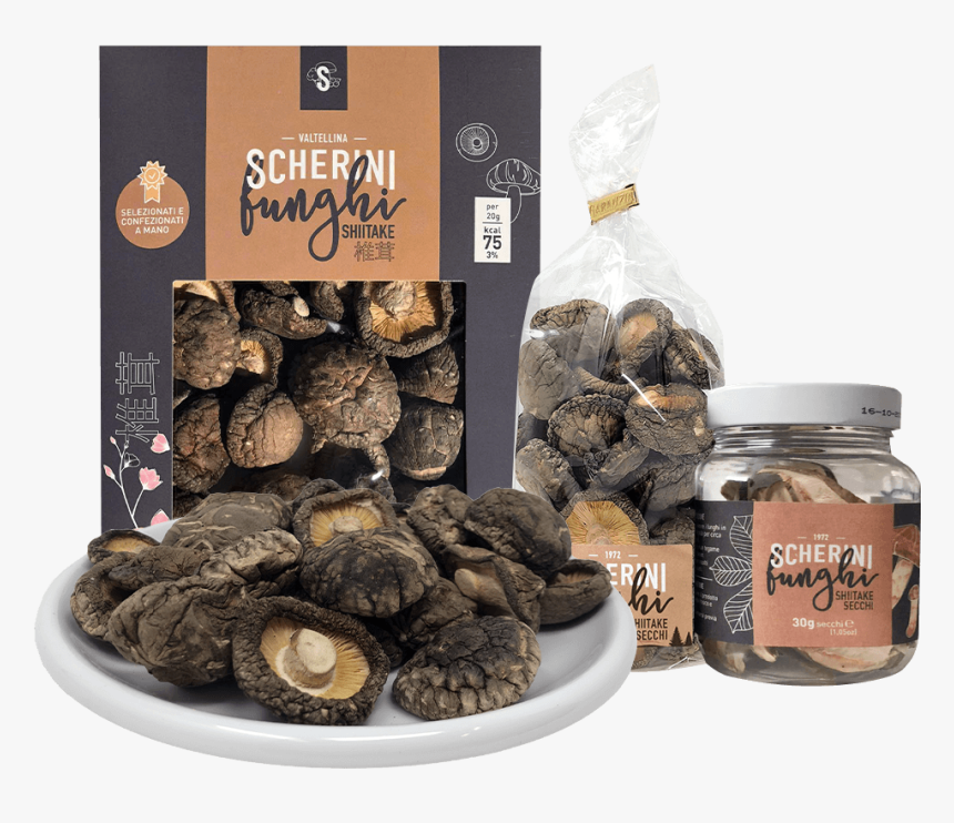 Dried Shiitake Mushrooms - Chocolate, HD Png Download