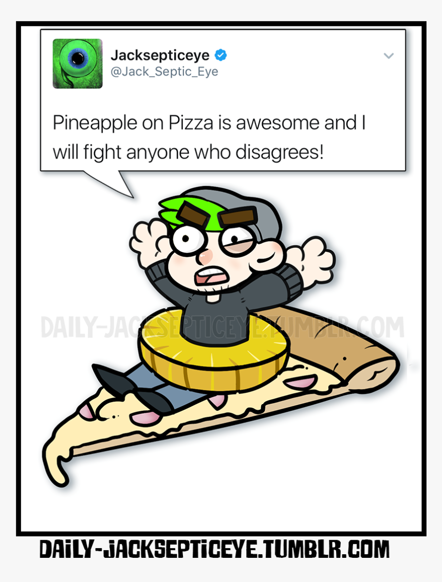 “he’s A Feisty Bean 
”
only One Way To Defend Pineapple - Jacksepticeye, HD Png Download