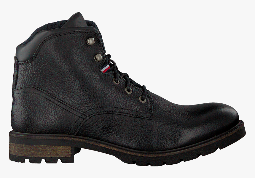 Black Tommy Hilfiger Lace-up Boots Winter Textured - Tommy Hilfiger, HD Png Download