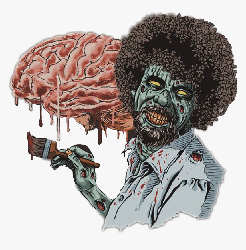 Zombie - Bob Ross Zombie, HD Png Download