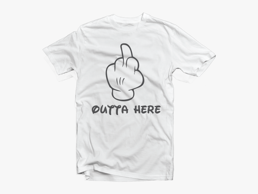 #vc 1011 Fuck Outta Here Wht Tee, HD Png Download