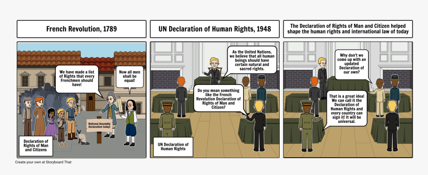 Declaration Of The Rights Of Man Storyboard, HD Png Download