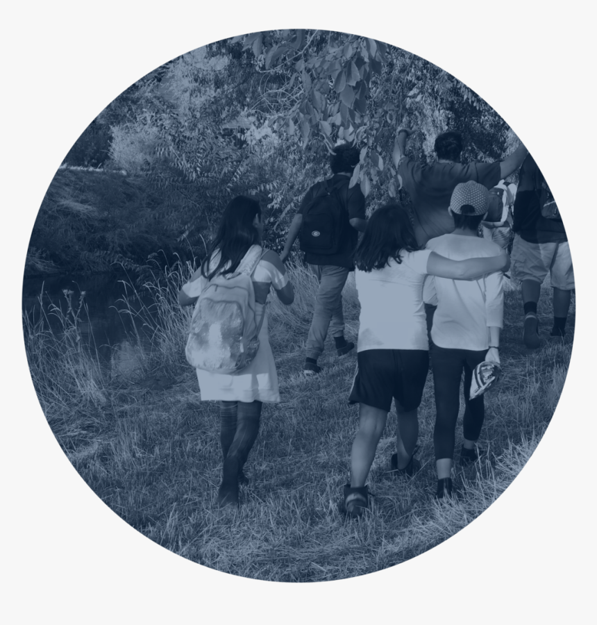 Circle - Girls - Blue - Bw, HD Png Download
