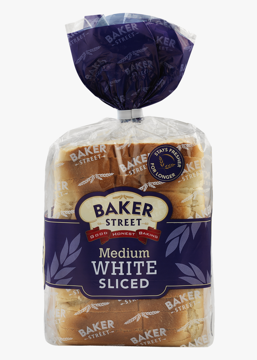 Baker Street Sliced White Bread - Baker Street Sliced Bread, HD Png Download