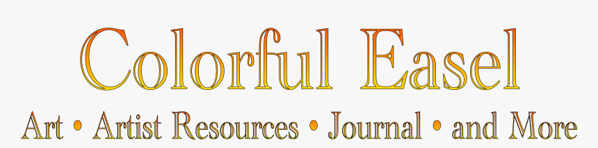 Colorful Easel • Paintings And Art Instruction By Anawanitia - Roman Letters Az, HD Png Download