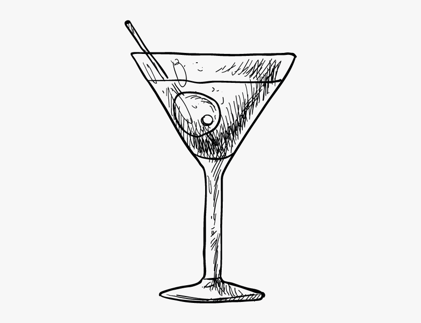 Martini Clipart Retro Retro Martini Cocktail Clipart, HD Png Download