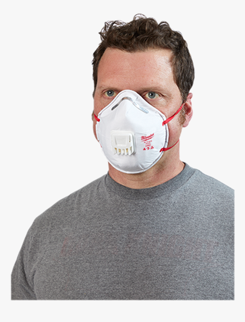 Milwaukee Valved N95 Disposable Respirator Niosh Approved - Milwaukee Respirator, HD Png Download
