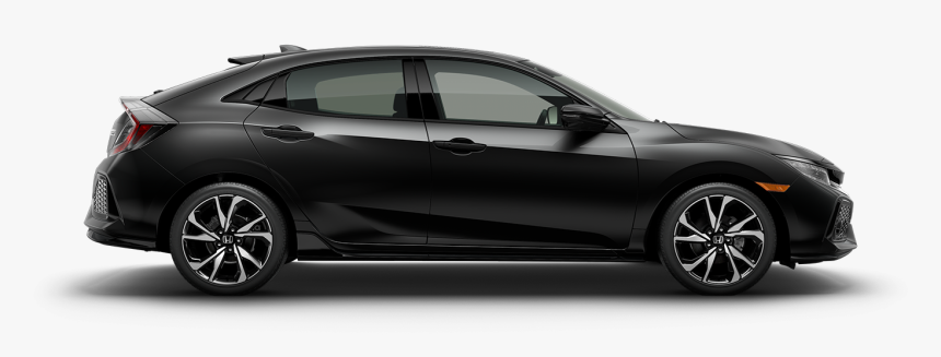 Black Honda Civic Hatchback, HD Png Download