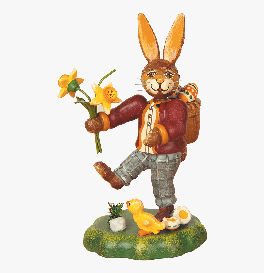 Father Rabbit With Narcissus - Hubrig Volkskunst, HD Png Download