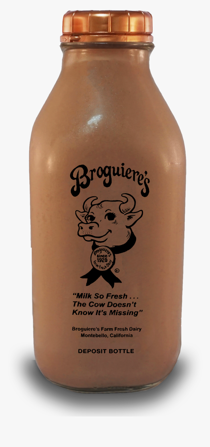 Broguiere's Dairy Chocolate Milk, HD Png Download