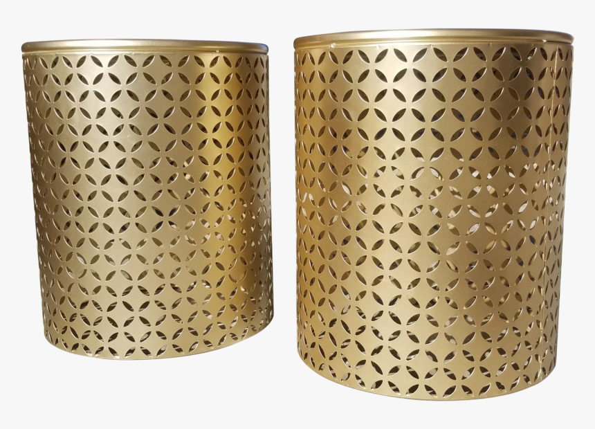 Round Quatrefoil End Tables - Lampshade, HD Png Download
