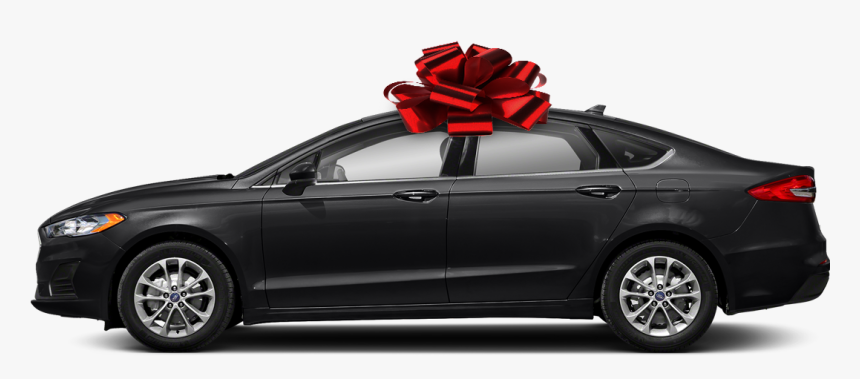 Fordcar Redbow - Car With Bow Transparent, HD Png Download