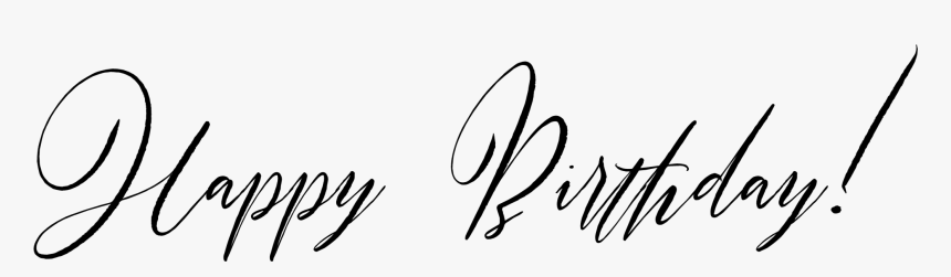 Happy Birthday Handwriting Png, Transparent Png