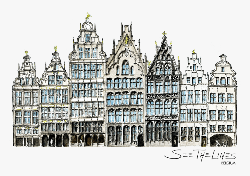 Belgium Antwerpen Main Square - Palace, HD Png Download