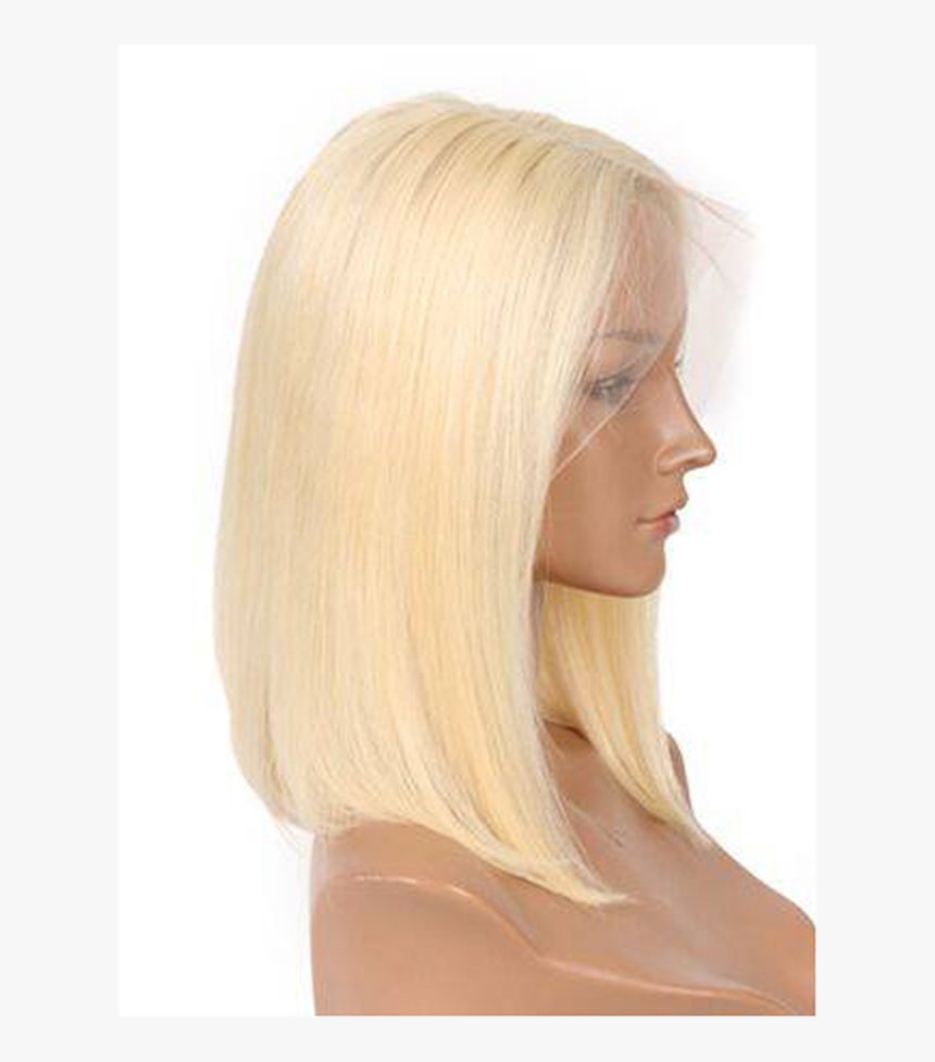 #613 Bob Wig Lace Front Wig Blond Color Pre Plucked - Lace Wig, HD Png Download