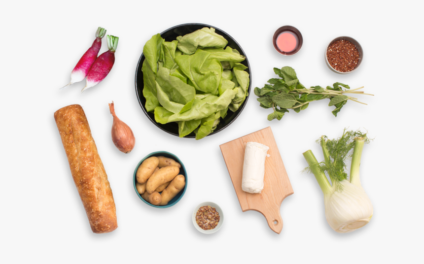 Hearty Spring Salad With French Breakfast Radishes - Spring Greens, HD Png Download