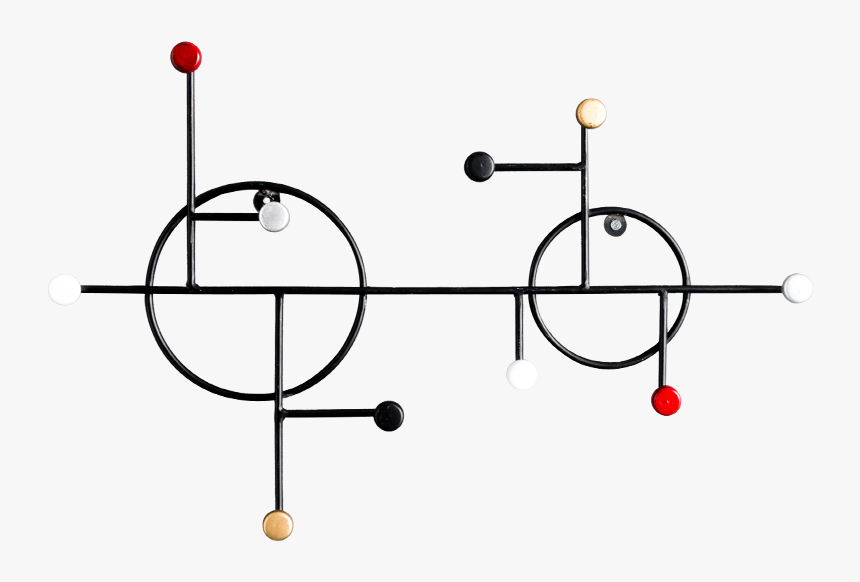 Nordic Creative Free Punch Hooks Key Hanger Decorative - Clothes Hanger, HD Png Download