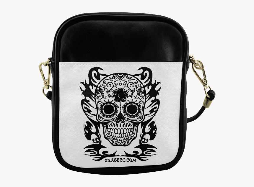 Skull Flowers Sling Bag - Shoulder Bag Lgbt, HD Png Download