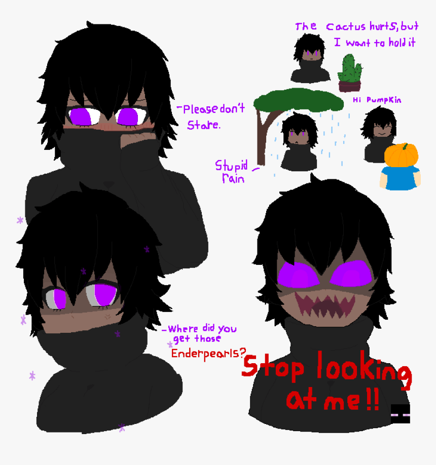 Enderman As A Girl, HD Png Download