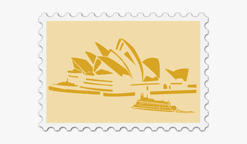 Australian Stamp Image - Sydney Opera House Vector Png, Transparent Png