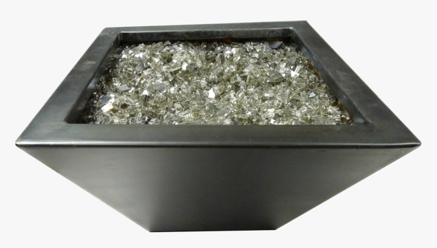 Oil Rubbed Bronze Pot With Reflective Glass - Flowerpot, HD Png Download