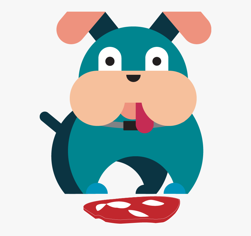 The Relative Cost Of Raw Meat And The Size Of Your - Cartoon Dog Ear Drop, HD Png Download