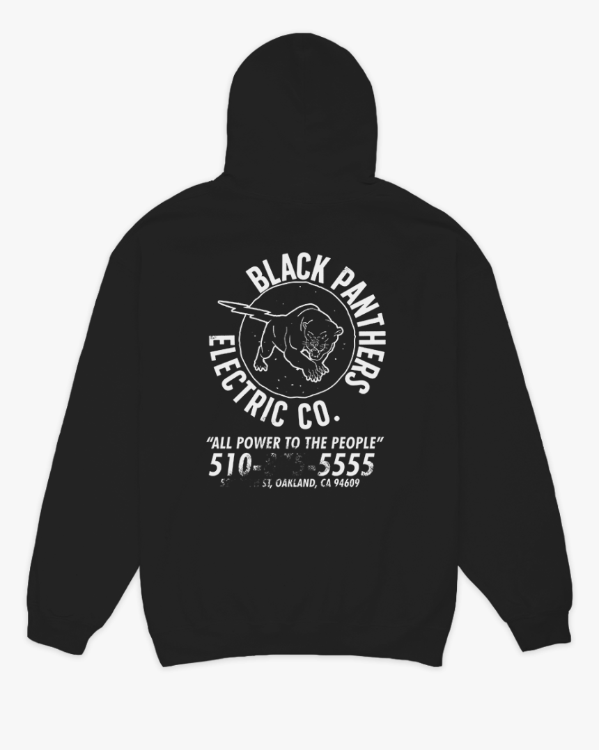 Black Panthers Electric Co - Hoodie, HD Png Download