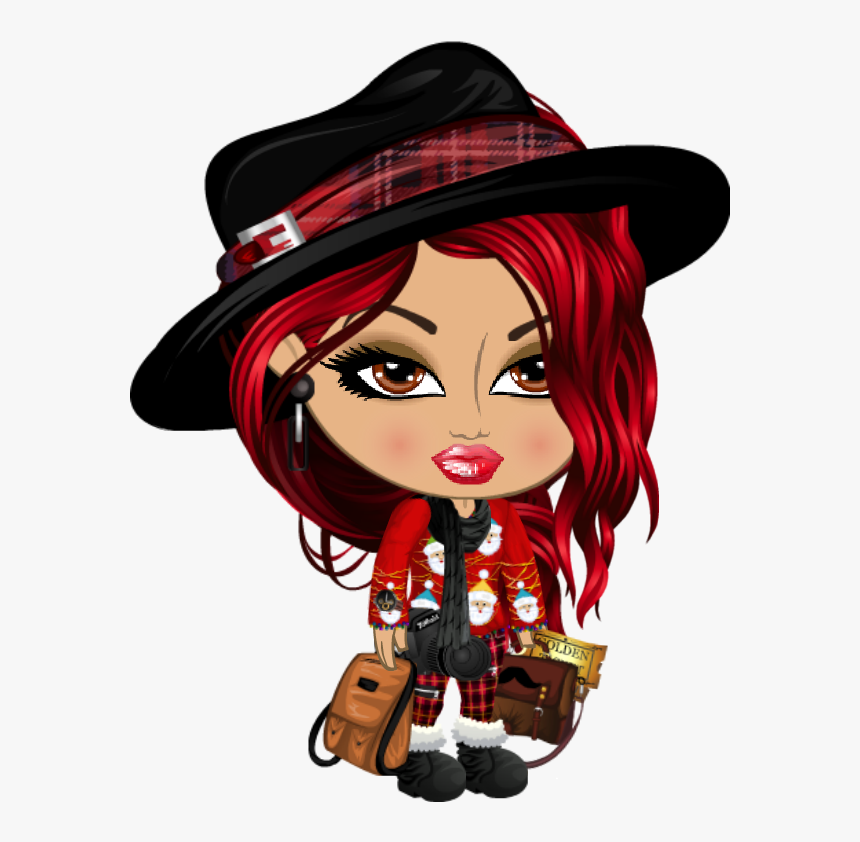 Dibujo Mujer De Cabello Rojo, HD Png Download