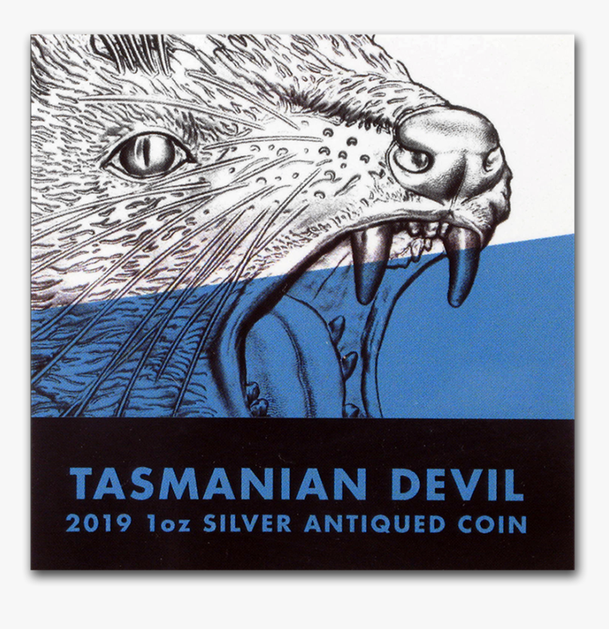 2019 Niue 1 Oz Silver Wildlife Up Close - Tasmanian Devil, HD Png Download
