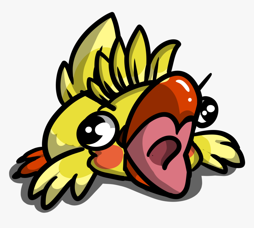 White Cockatiel Cartoon Drawing Screaming, HD Png Download