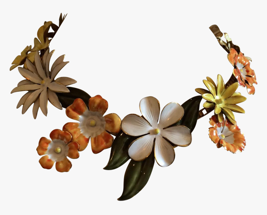 Sandor Enameled Floral Necklace - Jewellery, HD Png Download