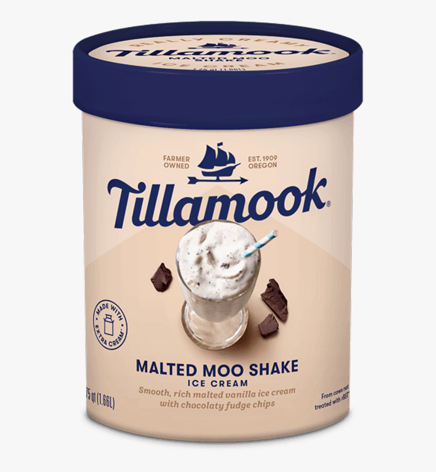 Tillamook Ice Cream Malted Moo Shake, HD Png Download