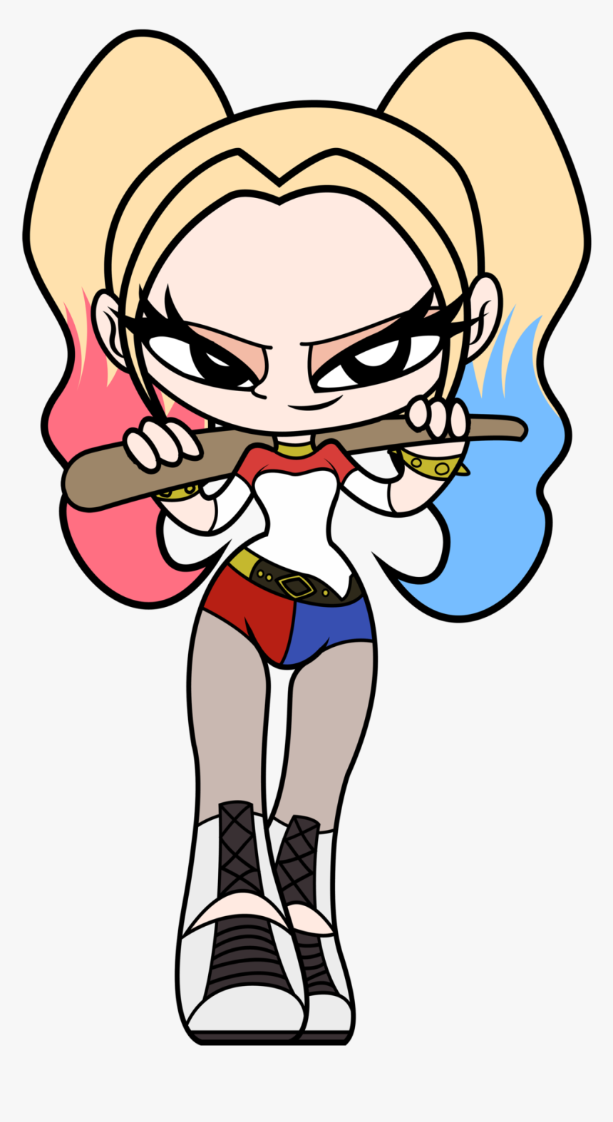 Suicide Squad Mini Harley Qui - Harley Quinn Cartoon Clipart, HD Png Download