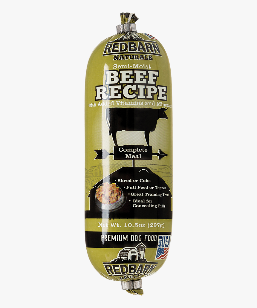 Redbarn Pet Products Beef Recipe Food Roll, HD Png Download