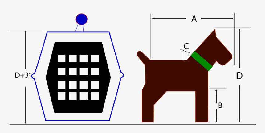How To Measure Your Pet For A Crate, Pet Crate Measurements, HD Png Download
