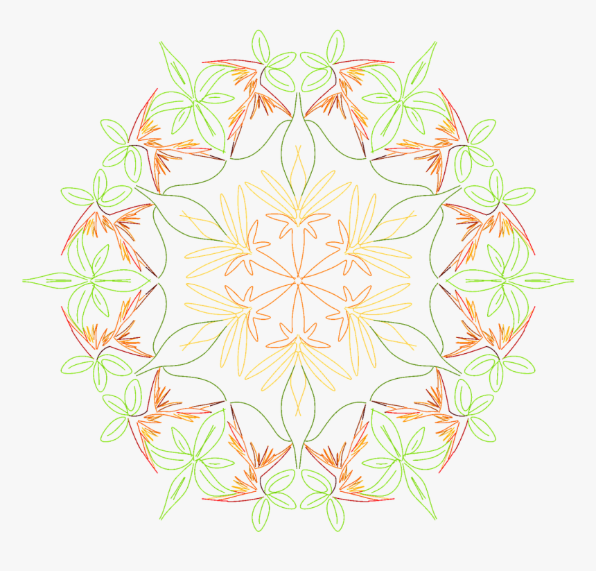 Mandala Color Isolated Free Photo - Motif, HD Png Download