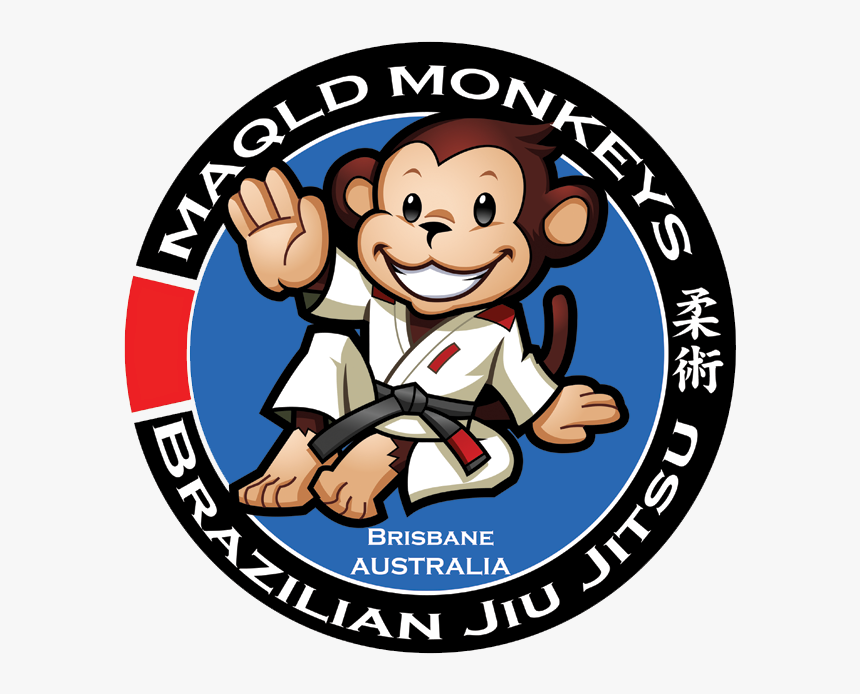 Kids Bjj Brisbane Maqld Monkeys - Cartoon, HD Png Download