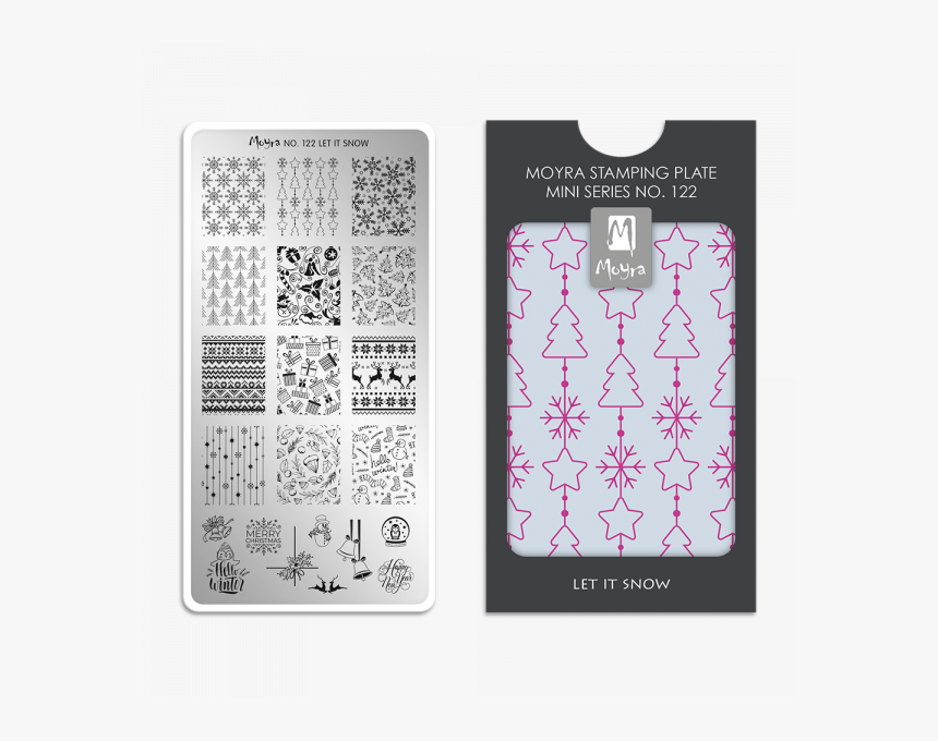 Moyra Mini Stamping Plate 122 Let It Snow - Moyra, HD Png Download