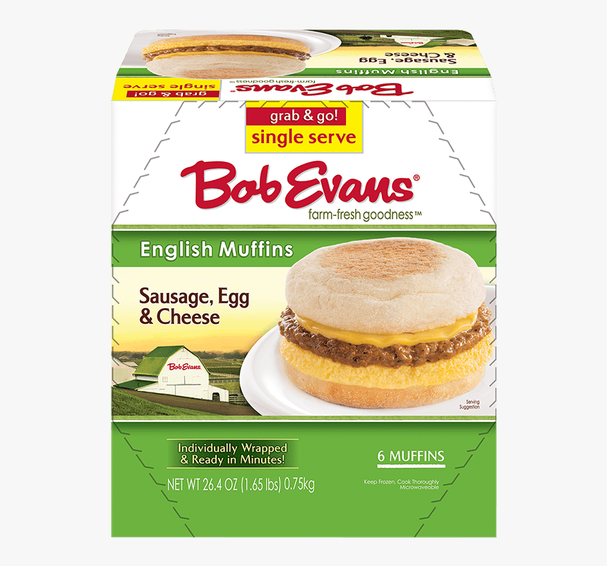 Bob Evans Single Serve Sausage, Egg & Cheese English - Bob Evans Mashed Potatoes Target, HD Png Download